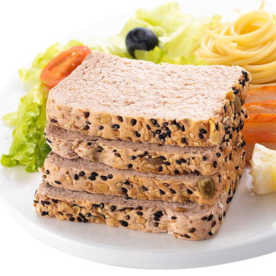 小鸡收腹健身代餐主食全麦面包