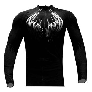 Breathedivinity美式速干高弹外套潮流印花修身显肌肉拉链开衫