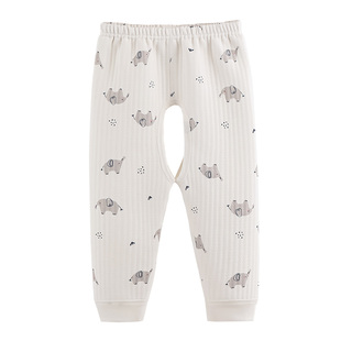 哇哇宝宝开裆裤秋冬款a类外穿夹棉保暖内穿长裤戒尿不湿婴儿裤子