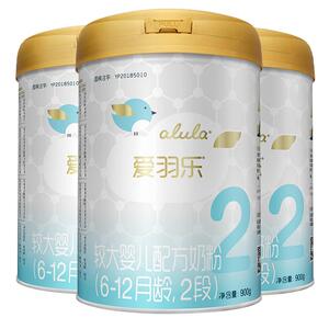 新国标alula爱羽乐2段奶粉4罐装