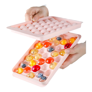 白凉粉弹珠果冻模具食品级宝宝做辅食儿童食用圆形小兔子制冰球盒