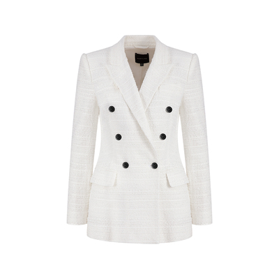 MARYLIN白色双排扣外套