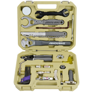 教授单车修理工具箱山地公路自行车中轴飞轮牙盘链条维修专用套装