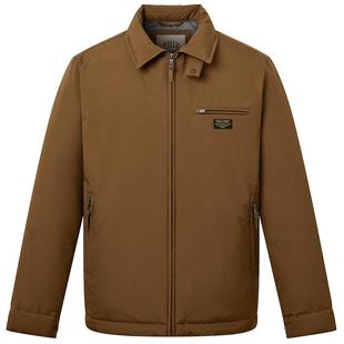 【底特律羽绒服】Hazzys哈吉斯冬季翻领宽松中厚保暖夹克式外套男