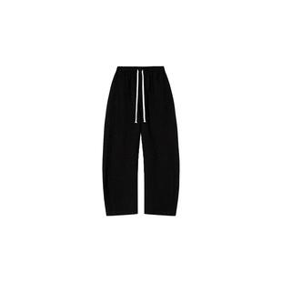 CONCISE-WHITE简白2025秋季新款抽绳弯刀裤斜插兜休闲松紧腰时尚