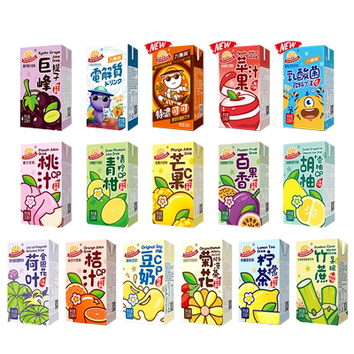20种口味果茶饮料果汁整箱混搭