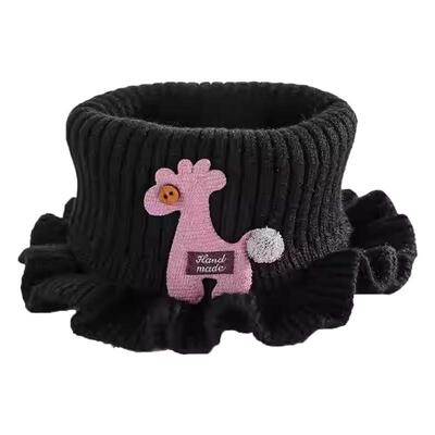 秋冬加厚儿童脖套宝宝套头围脖男孩女孩卡通可爱保暖防风纯棉围巾