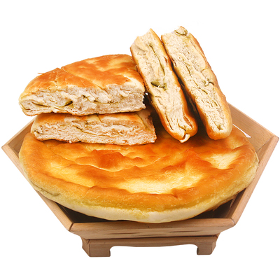 甘肃特产油锅盔西北美食大饼