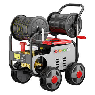黑猫驰骋专业通下水道高压管道疏通机电动水老鼠高压水枪清洗机