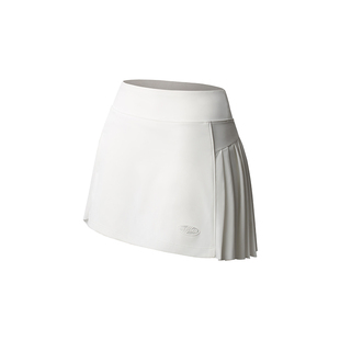 FIZZCOCO专业网球裙白色运动短裙女防走光半身裙半包裹式百褶裙