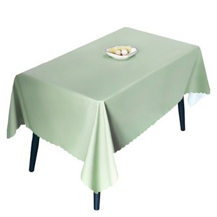 网红圆桌桌布免洗防油防水防滑轻奢高级感茶几布餐桌长方形桌垫布