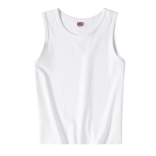 大码工字运动背心男款潮高级感无袖t恤坎肩跑步宽松体恤马甲纯棉