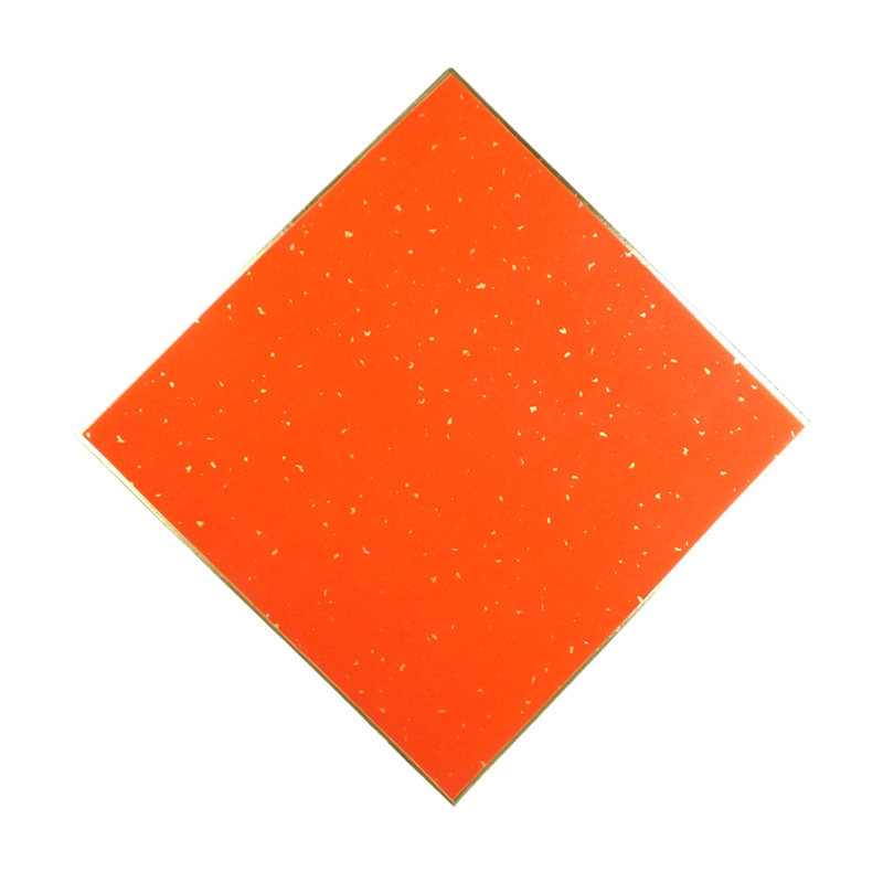 空白长方形金边万年红洒金宣纸