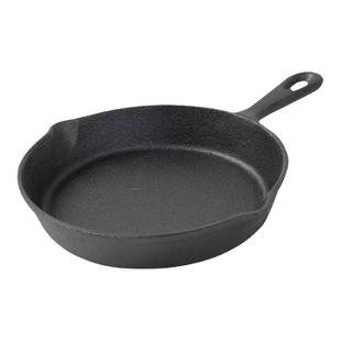 NITORI宜得利家居烘焙盘子披萨盘烤盘家用烘焙煎盘圆形铁盘铸铁锅