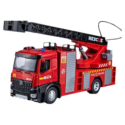 超大号云梯消防回力可喷水玩具车