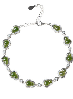 宫里上新天然和田玉葫芦手链