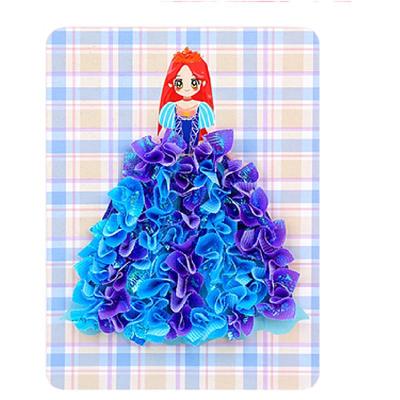 手绘戳戳乐画儿童手工diy公主