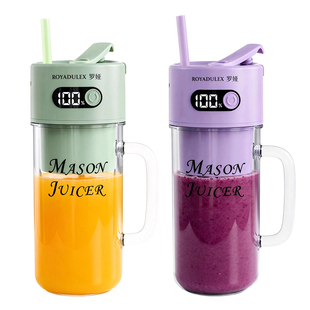罗娅榨汁机碎冰小型家用便携式榨汁杯电动搅拌料理奶昔果汁机新款