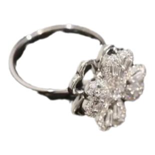 旋转四叶草戒指女轻奢精致个性百搭高级感食指开口戒2022年新款潮