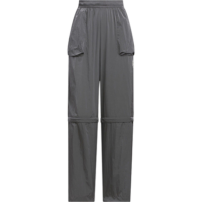 Adidas/阿迪达斯正品2025女士梭织宽松经典透气运动长裤KC3776