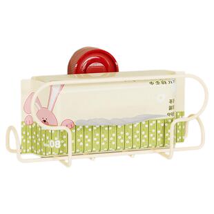 卫生间吸盘洗脸巾收纳架湿厕纸置物架厨房湿巾纸巾架抽纸盒纸巾架