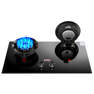 樱花翻盖燃气灶双灶家用天然气厨房台式液化气嵌入式大火力煤气灶