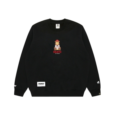 Aape印花休闲潮流圆领卫衣