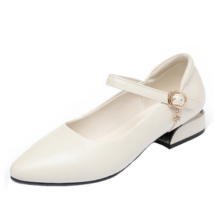 意尔康2026春季新款女单鞋正品真皮女鞋时尚休闲中跟软牛皮鞋大码