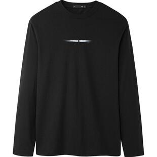 HLA/海澜之家三体联名系列长袖T恤26春夏新立体字母圆领上衣男