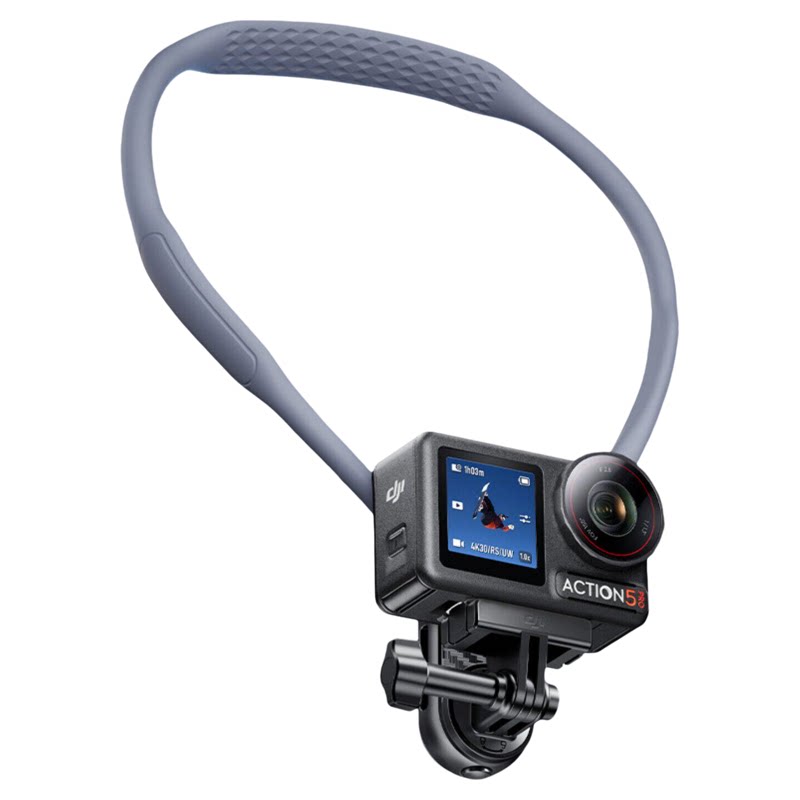 适用Gopro大疆Pocket3/4大疆Action4/6/5pro挂脖支架gopro运动相机挂脖支架第一视角拍摄设备磁影石Acepro/2