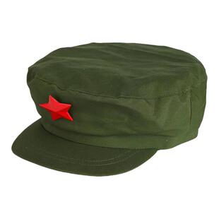 男女65式解放帽 的确良帽子老班长怀旧影视演出老宾聚会平顶帽