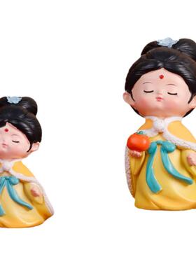 树脂可爱风新款创意古风装饰摆件