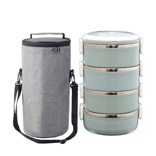 4层保温便当盒304不锈钢多层饭盒分格成人日式大号5层6层饭餐盒