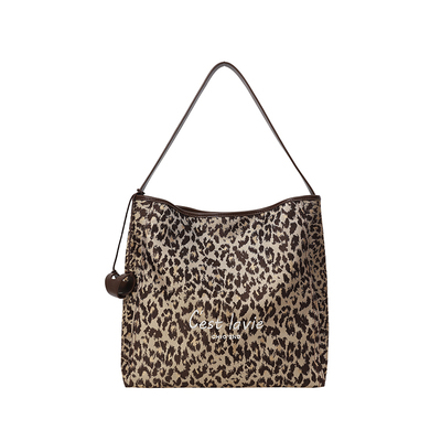 Chio2nd秋冬大气松弛豹纹托特包