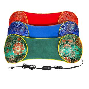 电加热艾草颈椎枕头护颈椎艾灸骨头枕助睡眠睡觉专用热敷枕秋冬