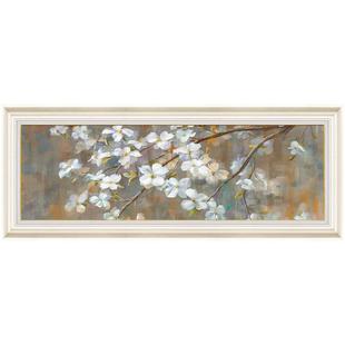 卧室床头装饰画美式挂画主卧田园复古壁画横幅墙画工艺画背景墙画