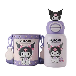 杯具熊美乐蒂保温杯双饮杯儿童高颜值女生便携可爱小学生吸管杯子