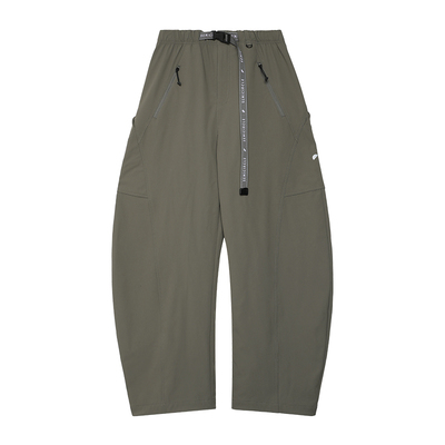 半圆原创设计女装[运动]2025冬季加绒加厚裤子女直筒休闲裤弯刀裤