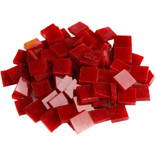 1-2厘米方形彩色教堂玻璃云母马赛克diy美术手工镶嵌艺术蒂凡尼