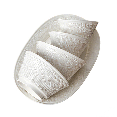 2026新款高颜值釉下彩浮雕碗盘碟