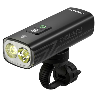 CYCLAMI自行车车前灯2200夜骑手电筒装备骑行前灯山地充电强光