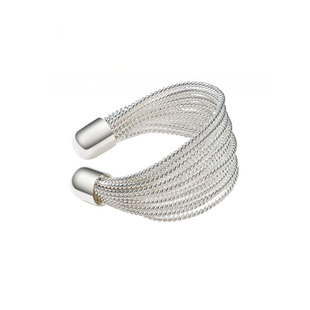 2024新款超多层线股层叠纯银戒指女ins小众设计闺蜜夸张层次指环