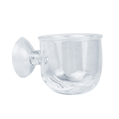 玻璃漏斗杯血虫亚克力塑料喂食器