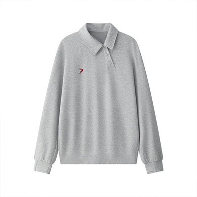 DID DAILY:Thalia 珠地网眼挺括感斜门襟廓形卫衣+卫裤