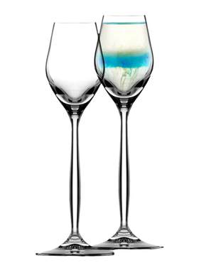 捷克进口高档水晶玻璃烈酒高脚杯