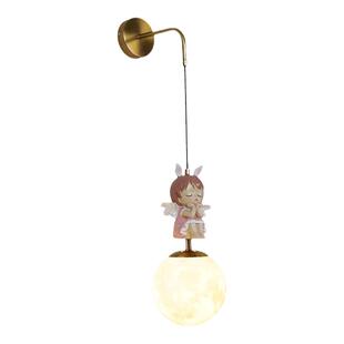 儿童房床头壁灯女孩房间卧室灯时尚卡通全光谱调光智能墙壁吊线灯