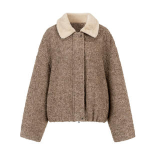 MHV ARCHIVE 澳洲粗花呢羊毛 女士秋冬夹棉外套