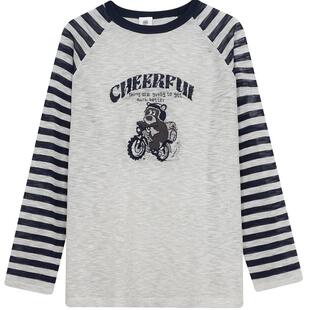 杰茜莱灰黑色百搭条纹宽松显瘦针织衫女春秋季新款上衣 jessyline