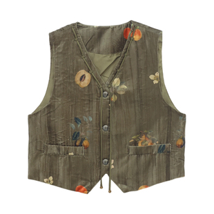 it'real瑞尔冬季新款复古风叠穿马夹女外搭背心马甲上衣