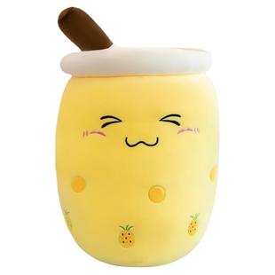 创意奶茶杯抱枕女生睡觉床上超软毛绒玩具可爱布娃娃玩偶生日礼物